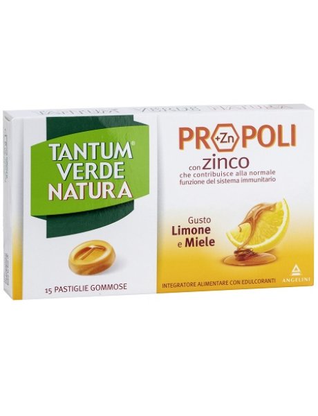 TANTUM VERDE NATURA 15 PASTIGLIE GOMMOSE LIMONE & MIELE