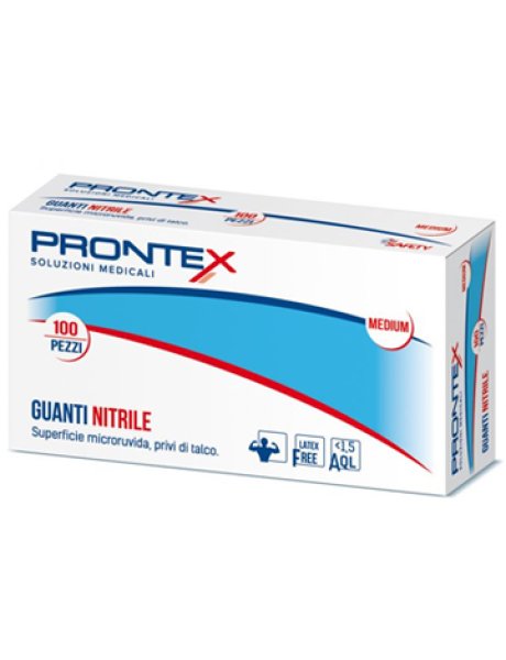 PRONTEX GUANTO IN NITRILE SENZA POLVERE GRANDE 8/9 100 PEZZI