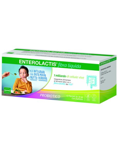 ENTEROLACTIS FIBRA LIQUIDA 12 FLACONCINI DA 10ML