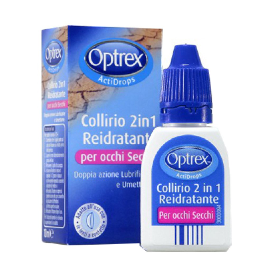 GOCCE OCULARI OPTREX ACTIDROPS 2IN1 REIDRATANTE OCCHI STANCHI 1 PEZZO
