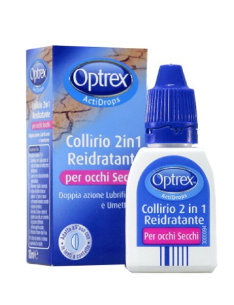 GOCCE OCULARI OPTREX ACTIDROPS 2IN1 REIDRATANTE OCCHI STANCHI 1 PEZZO