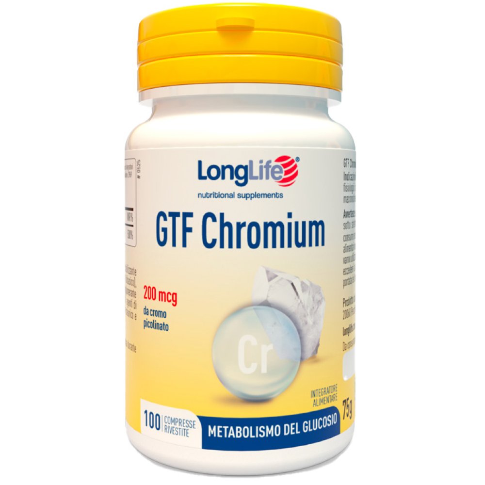 LONGLIFE GTF CHROMIUM 100 COMPRESSE