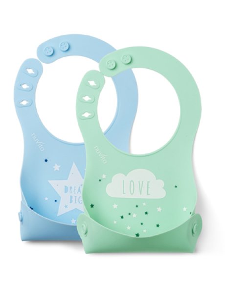 NUVITA BAVAGLINO ARROTOLABILE IN SILICONE