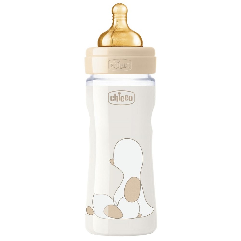 CHICCO BIBERON ORIGINAL 250ML TOUCH REGULAR UNISEX CON TETTARELLA IN CAUCCIU'