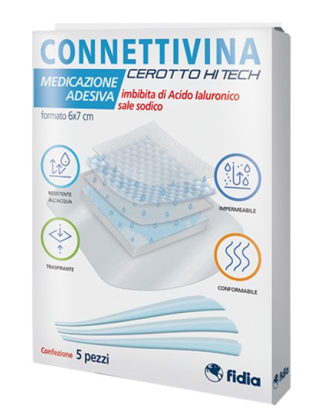 CEROTTO CONNETTIVINA HITECH 6 X 7 CM 5 PEZZI