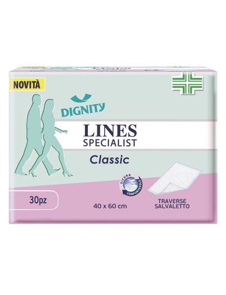 TRAVERSA PER INCONTINENZA LINES SPECIALIST CLASSIC 40X60 CM30 PEZZI