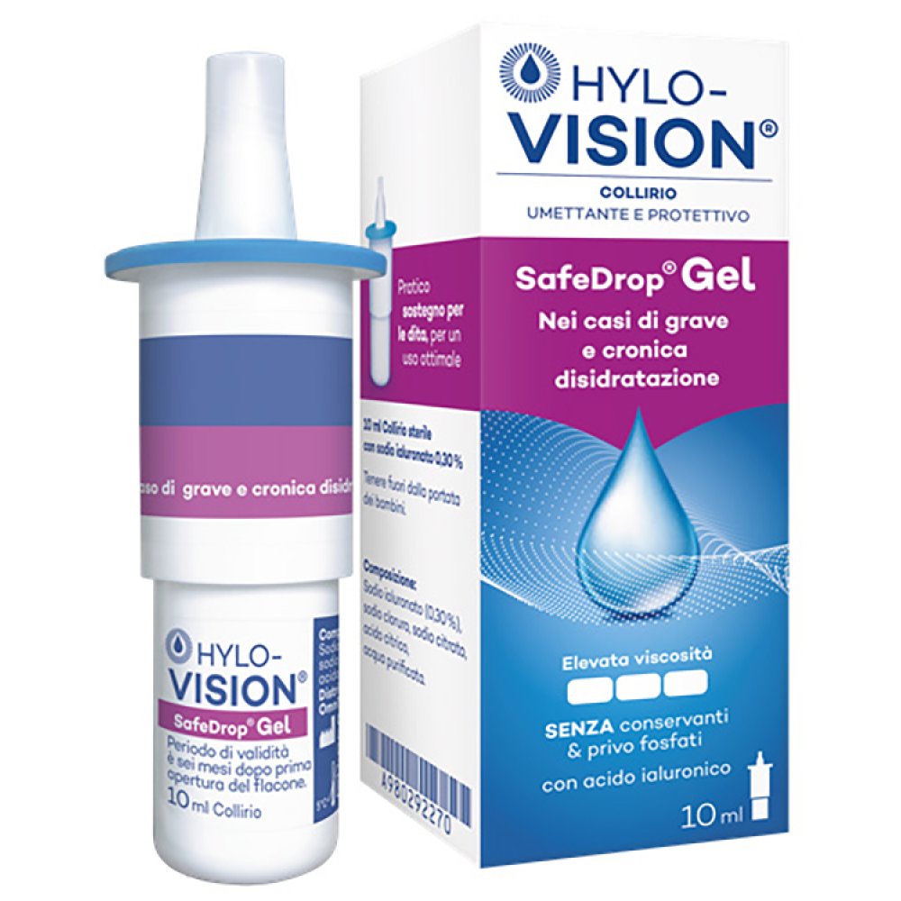 HYLOVISION SAFE DROP GEL 0,3% COLLIRIO UMETTANTE E PROTETTIVO 10 ML
