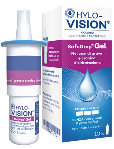 HYLOVISION SAFE DROP GEL 0,3% COLLIRIO UMETTANTE E PROTETTIVO 10 ML