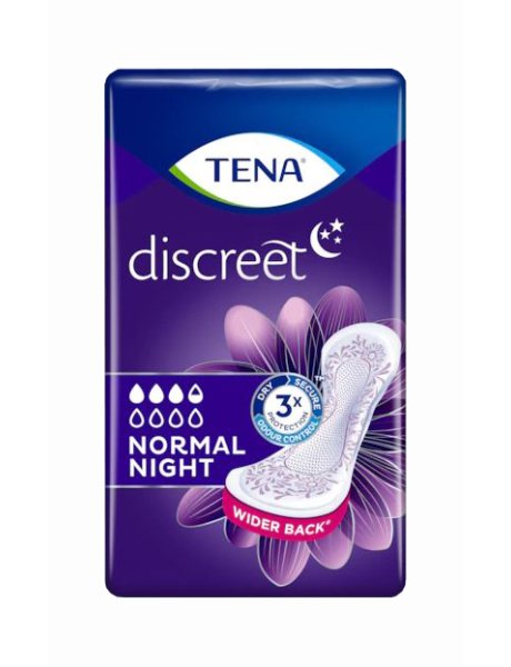 ASSORBENTE TENA DISCREET NORMAL NIGHT 10 PEZZI