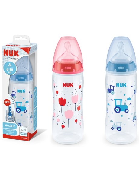 NUK BIB FC+ TC 360ML SIL 6-18M