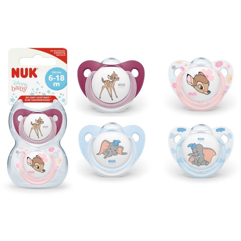 NUK SUCCH D BAMBI/D SIL6-18 2P