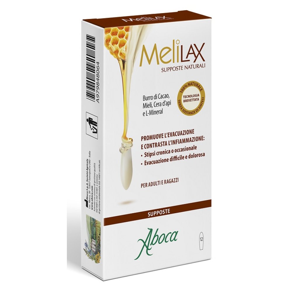 ABOCA MELILAX 12 SUPPOSTE