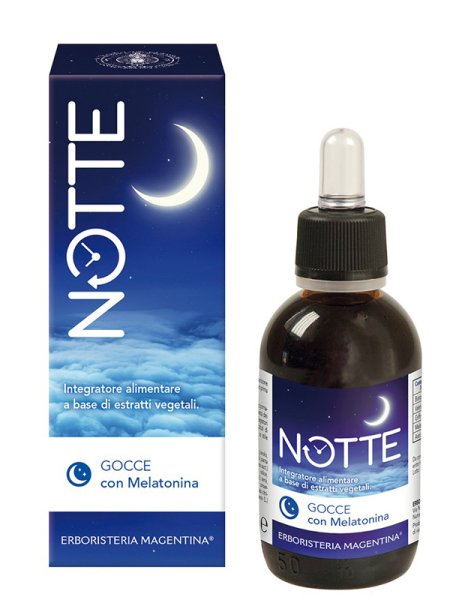 NOTTE Gocce 50ml Melatonina  ERBORISTERIA MAGENTINA