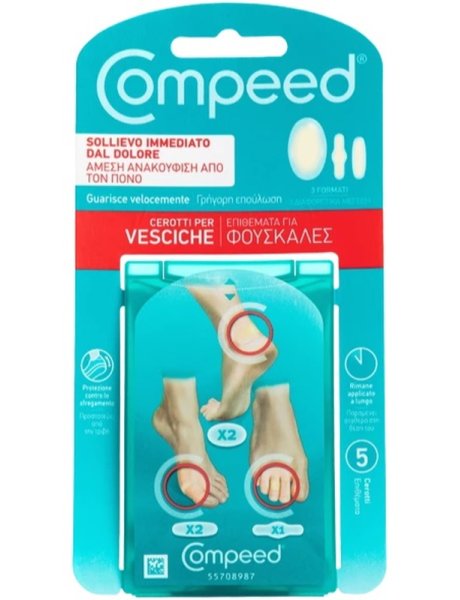 COMPEED CEROTTI PER VESCICHE MISTO 5 PEZZI