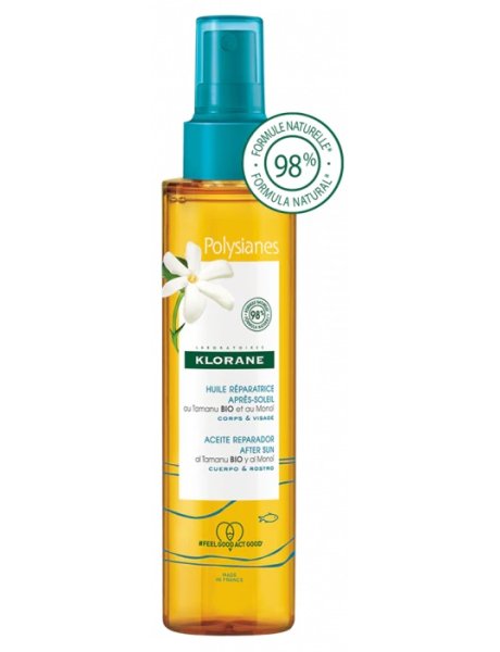 KLORANE Polysianes Olio Ristrutturante Dopo Sole 150ml