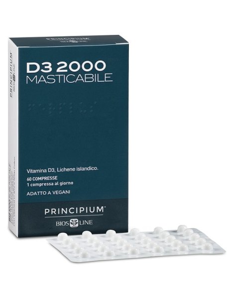 PRINCIPIUM D3 2000 MASTICABILE 60 COMPRESSE