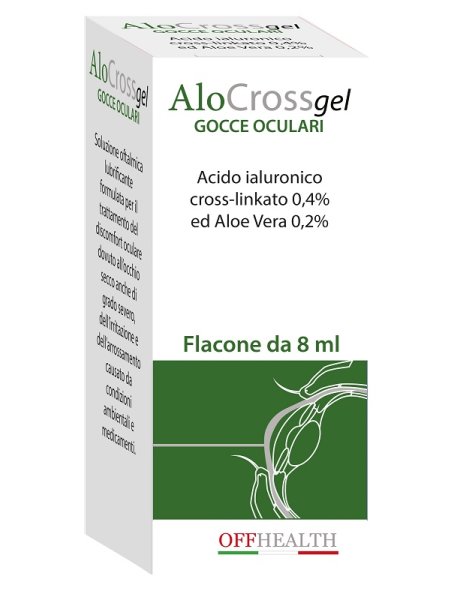 GOCCE OCULARI ALOCROSS ACIDO IALURONICO CROSS-LINKATO 0,2% EALOE VERA 8 ML