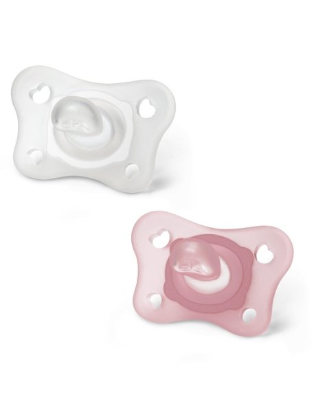 CHICCO GOMMOTTINO GIRL SILICONE 0-2 MESI 2 PEZZI ITA C
