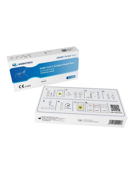 TEST ANTIGENICO RAPIDO COVID-19 AUTODIAGNOSTICO DETERMINAZIONE QUALITATIVA ANTIGENI SARS-COV-2 IN TAMPONI NASALI MEDIANTE IMMUNOCROMATOGRAFIA