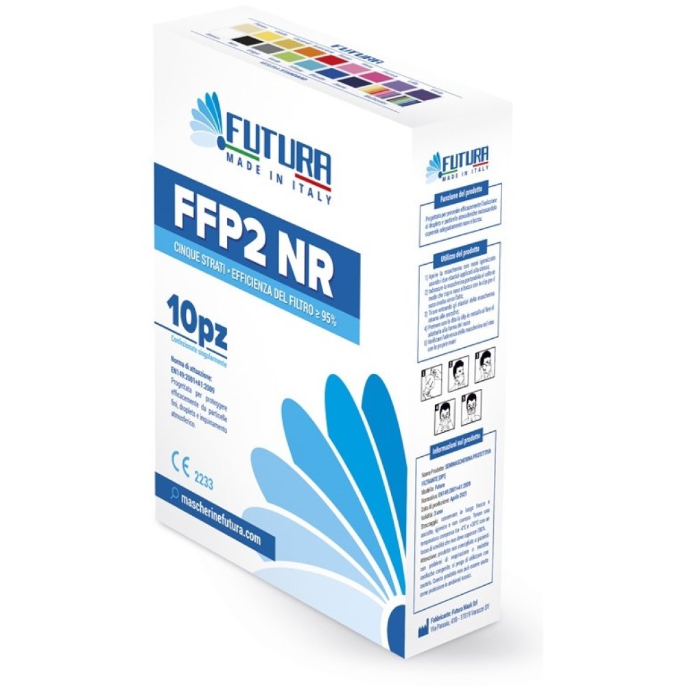 FUTURA FFP2NR Bianca S 10pz FUTURA FFP2NR Bianca S 10pz