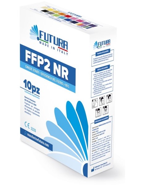 FUTURA FFP2NR Bianca S 10pz FUTURA FFP2NR Bianca S 10pz