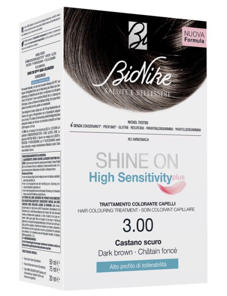 BioNike SHINE ON High Sensitivity plus 3.00 Castano scuro BioNike SHINE ON High Sensitivity plus 3.00 Castano scuro
