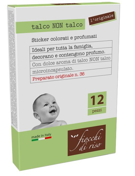 FIOCCHI DI RISO TALCO NON TALCO CEROTTI 12 PEZZI