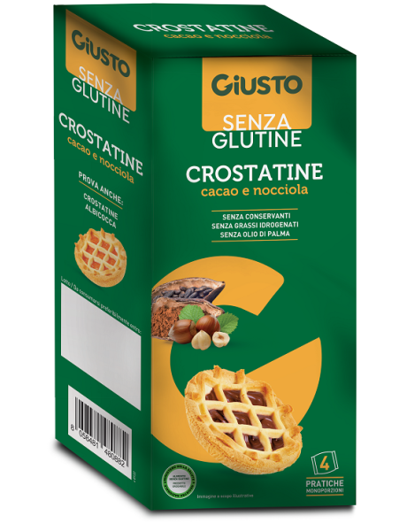 GIUSTO S/G Crost.Cac/Nocc4x45g