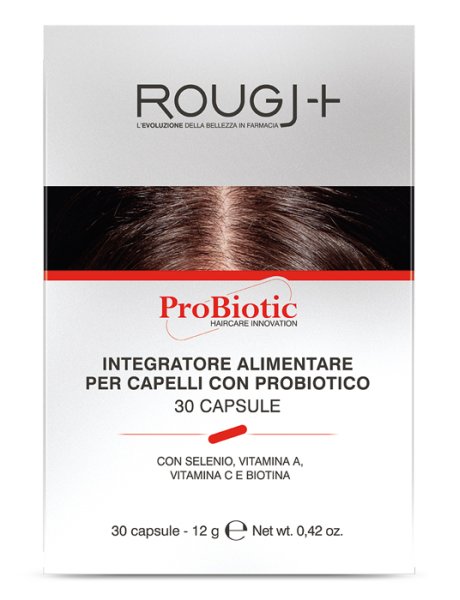 ROUGJ Capelli Probiotic 30 Compresse - Integratore alimentare con probiotico, per capelli forti e vitali.