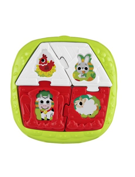 CHICCO GIOCO S2P 2IN1 HOUSE&FARM PUZZLE