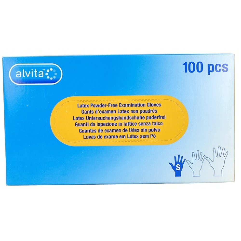 ALVITA GUANTI LATTICE L S/POLVERE 100PZ