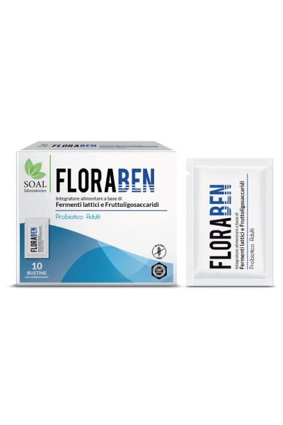 FLORABEN 10 Bustine Adulti - fermenti lattici