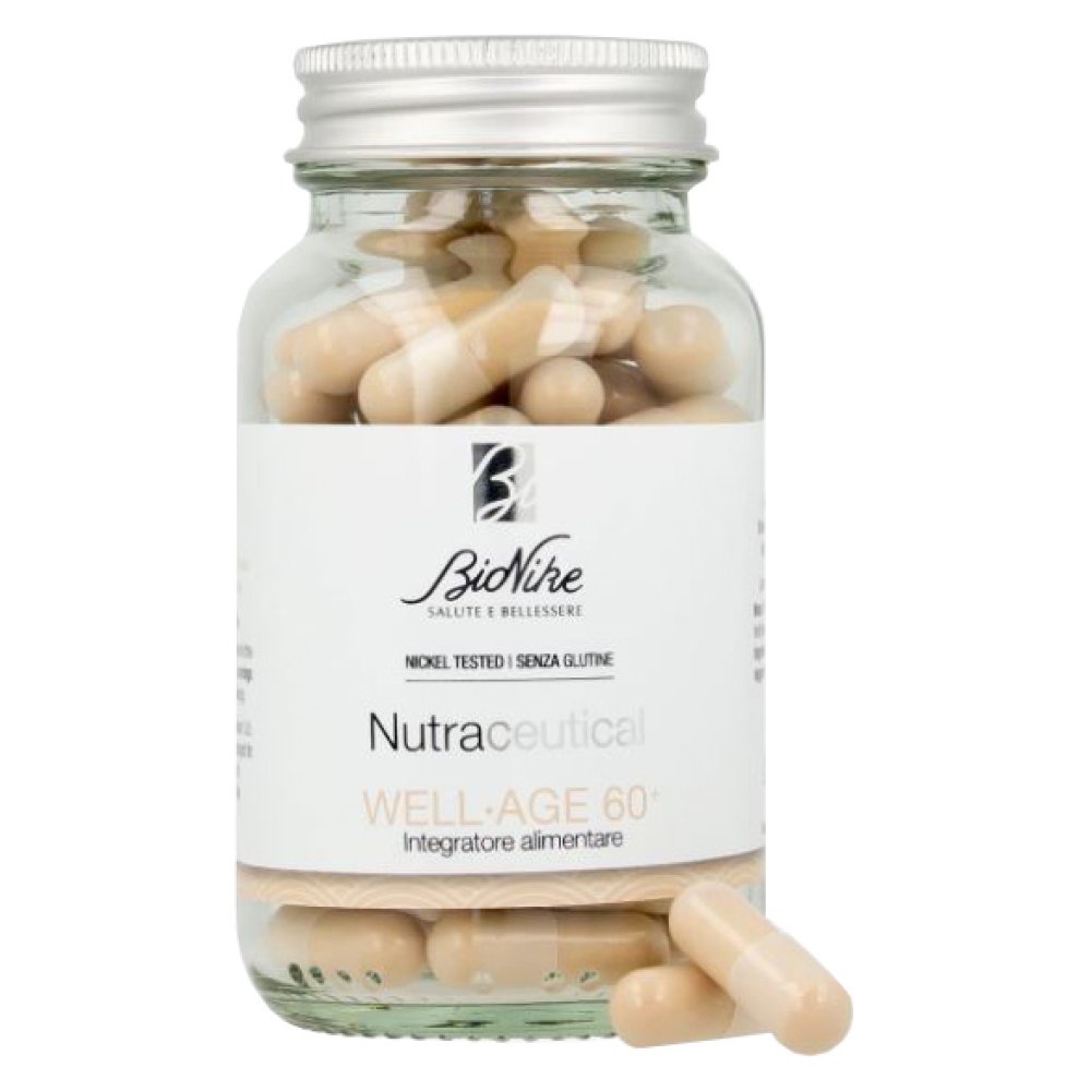 BIONIKE NUTRACEUTICAL WELL AGE 60+ 60 CAPSULE VEGETALI - aiuta a migliorare l’elasticità e l’idratazione cutanea