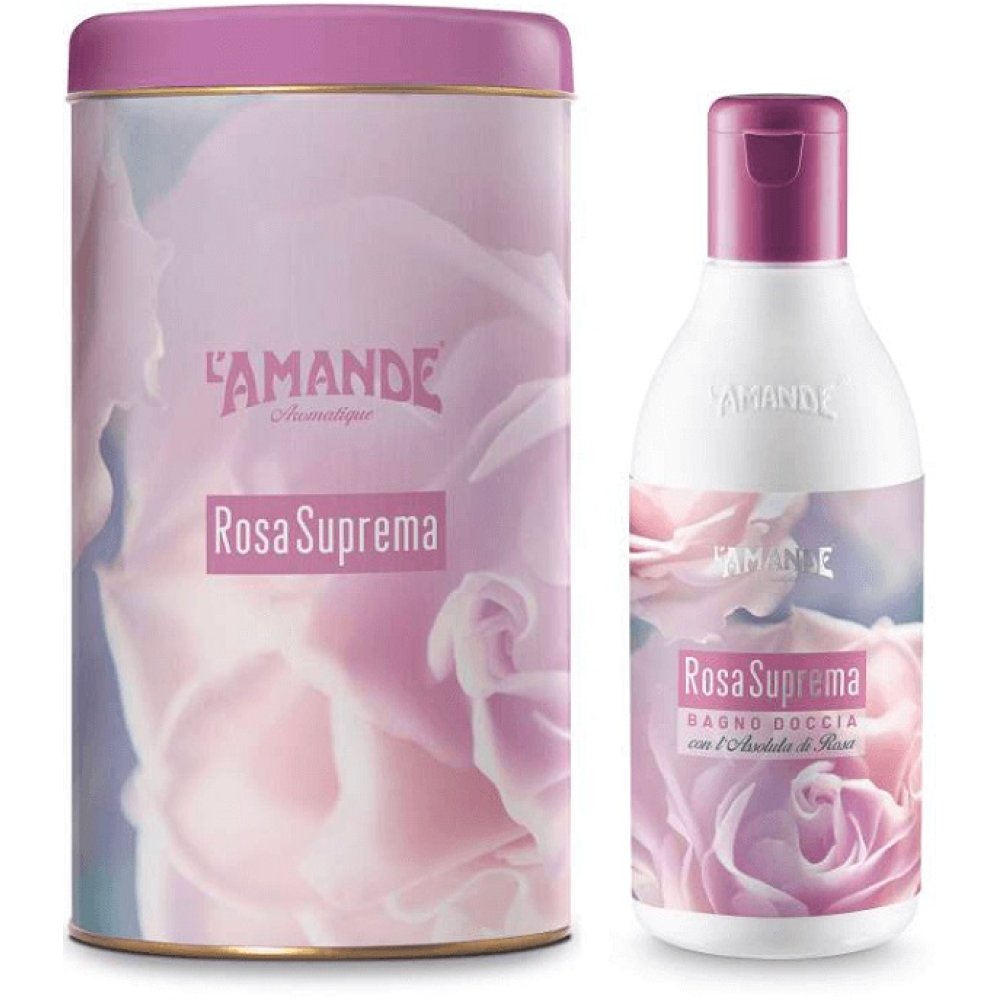 L'AMANDE AROMATIQUE BOITE BAGNODOCCIA ROSA 250ML