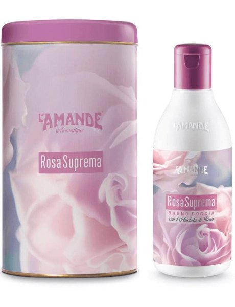 L'AMANDE AROMATIQUE BOITE BAGNODOCCIA ROSA 250ML