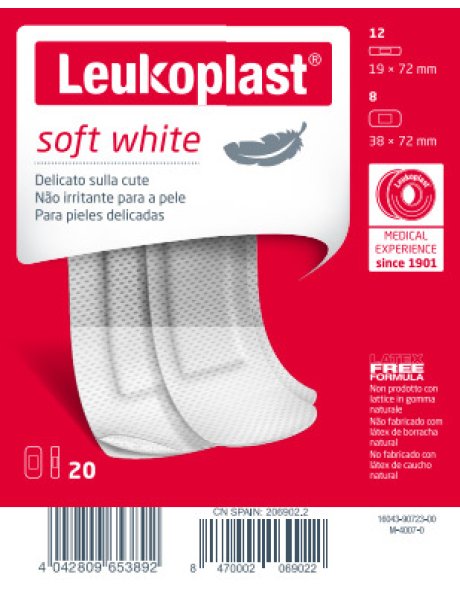 LEUKOPLAST Soft White Ass.20pz