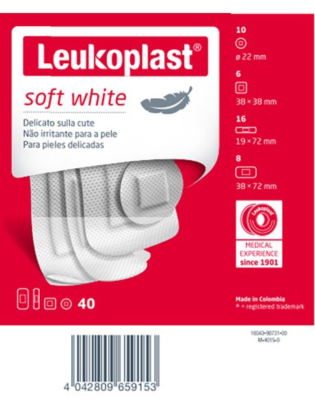 LEUKOPLAST Soft White Ass.40pz