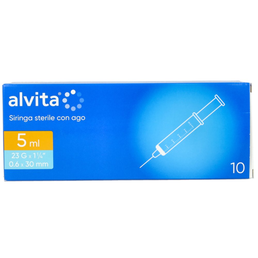 ALVITA SIRINGA 5ML 23G 10P