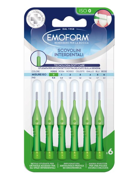 EMOFORM Scov.ISO 0 Verde 6pz