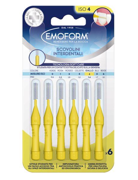 EMOFORM Scov.ISO 4 Giallo 6pz