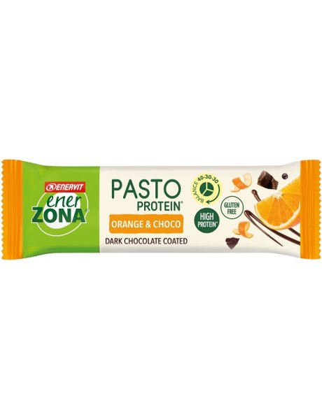 ENERZONA PASTO PROTEIN ORANGE&CHOCO BARRETTA RICOPERTA CONCIOCCOLATO FONDENTE 58 G