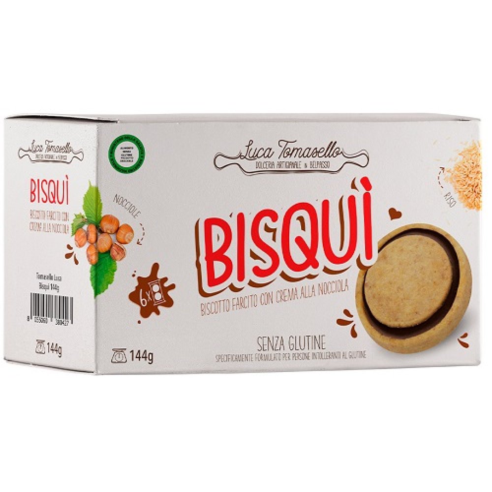 BISQUI' BISCOTTO FARCITO CREMA NOCCIOLA 144 G