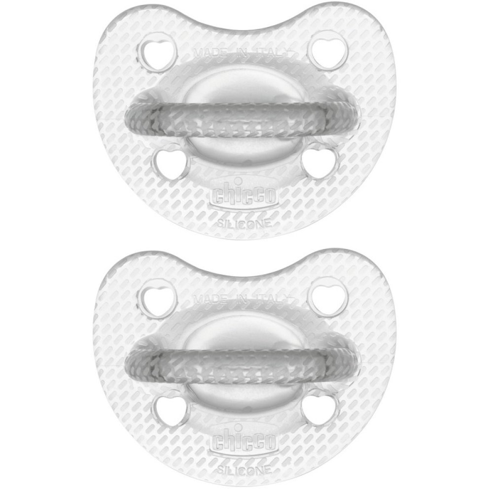 CHICCO GOMMOTTO SILICONE CRYSTAL 6-16 MESI 2 PEZZI