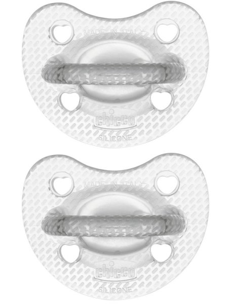 CHICCO GOMMOTTO SILICONE CRYSTAL 6-16 MESI 2 PEZZI