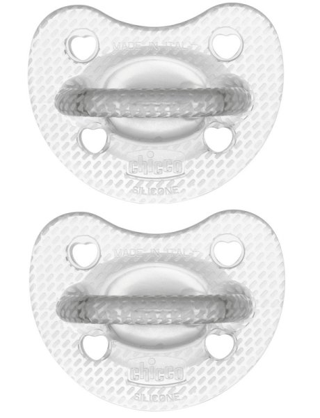 CHICCO GOMMOTTO SILICONE CRYSTAL 2-6 MESI 2 PEZZI