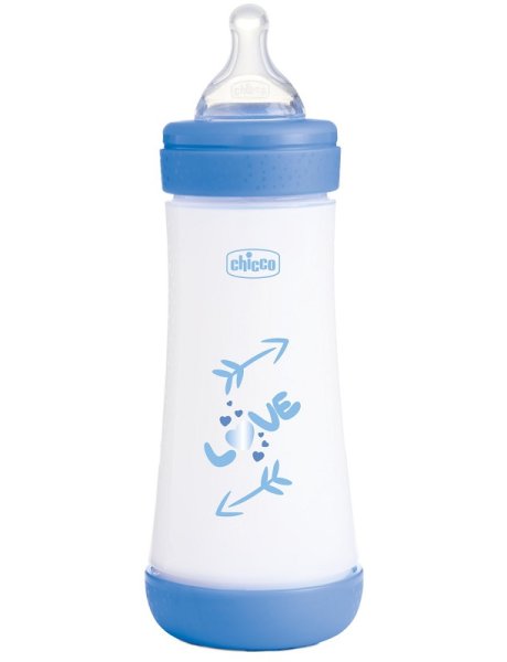 CHICCO BIBERON P5 300ML FAST SILICONE BOY
