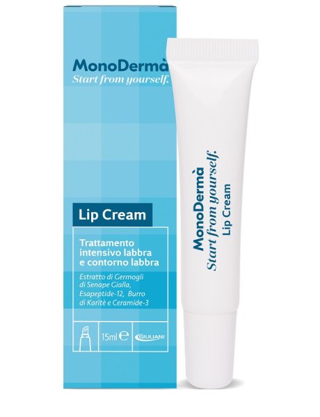 MONODERMA LIP Cream 15ml - Trattamento intensivo specifico per labbra e contorno labbra