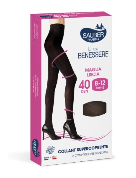 COLLANT SUPERCOPRENTE SAUBER 8-12MMHG NERO 2