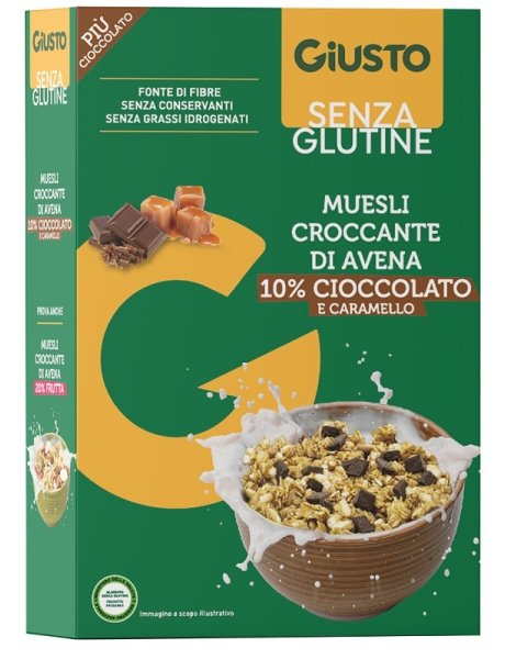 GIUSTO S/G Muesli Av/Ciocc275g