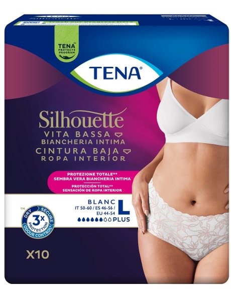 TENA SILHOUETTE White L 10pz